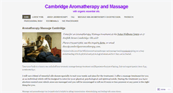 Desktop Screenshot of cambridgearomatherapy.com