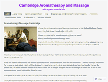 Tablet Screenshot of cambridgearomatherapy.com